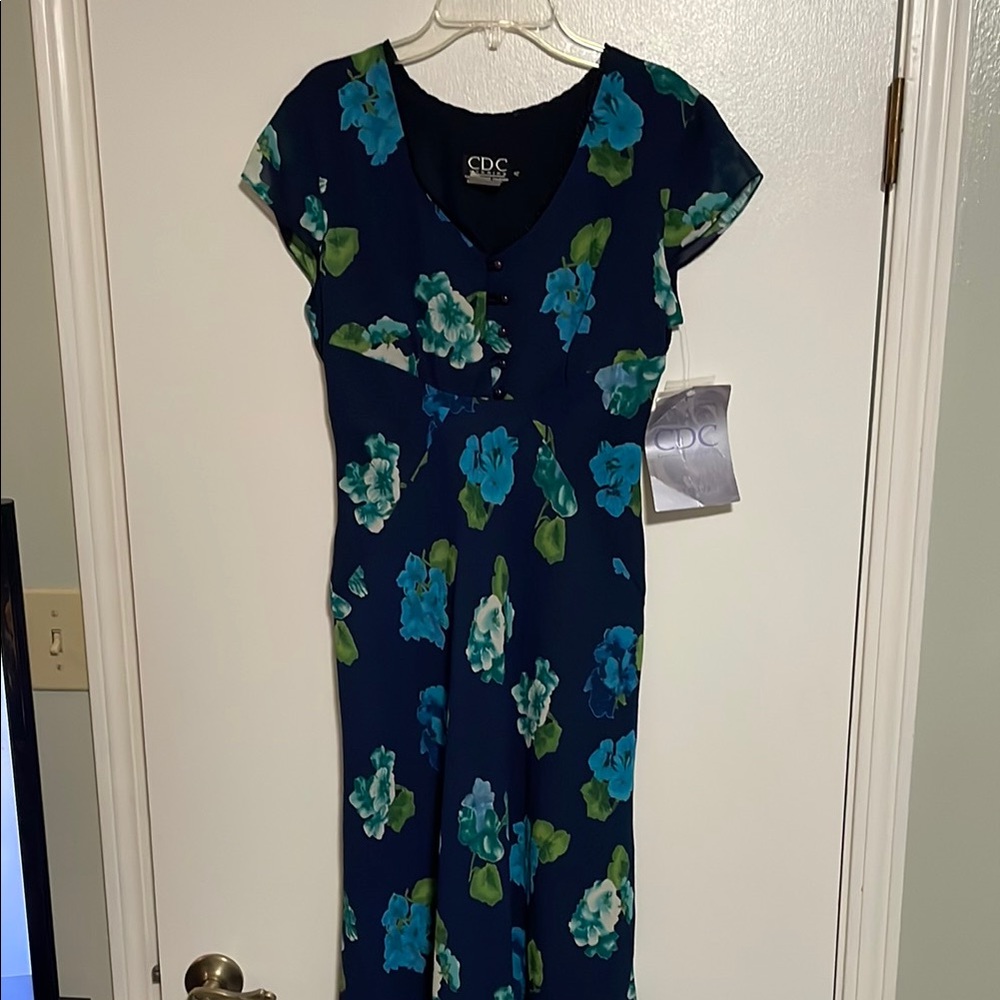 CDC Blue Floral Maxi Dress